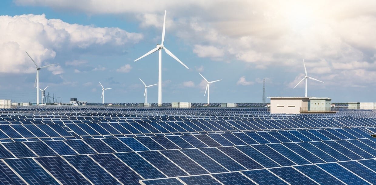 Solar and Wind-Powered Facility