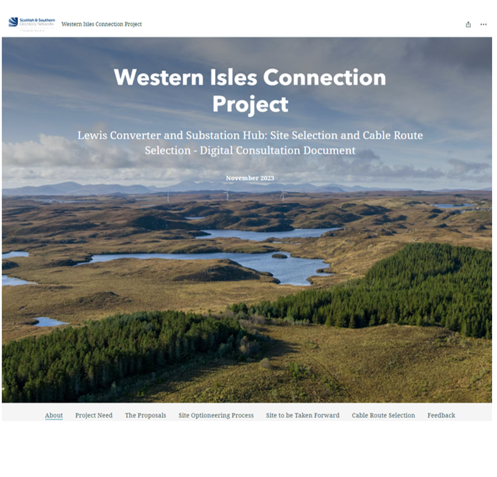 Western Isles Connection Project